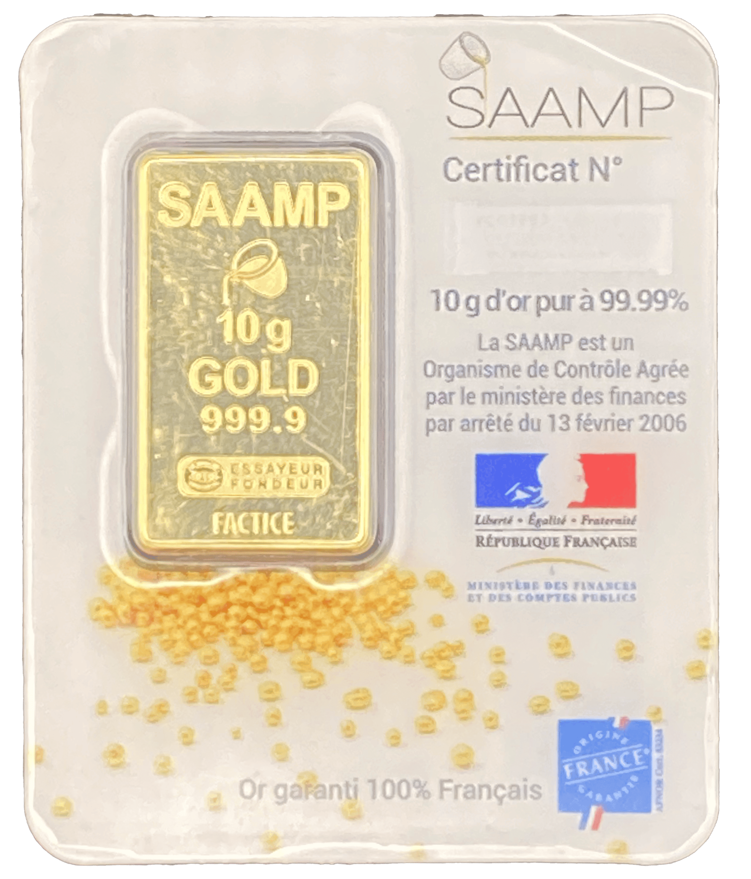 Lingotin Or 10g Investissement Comptoir National Des Collectionneurs